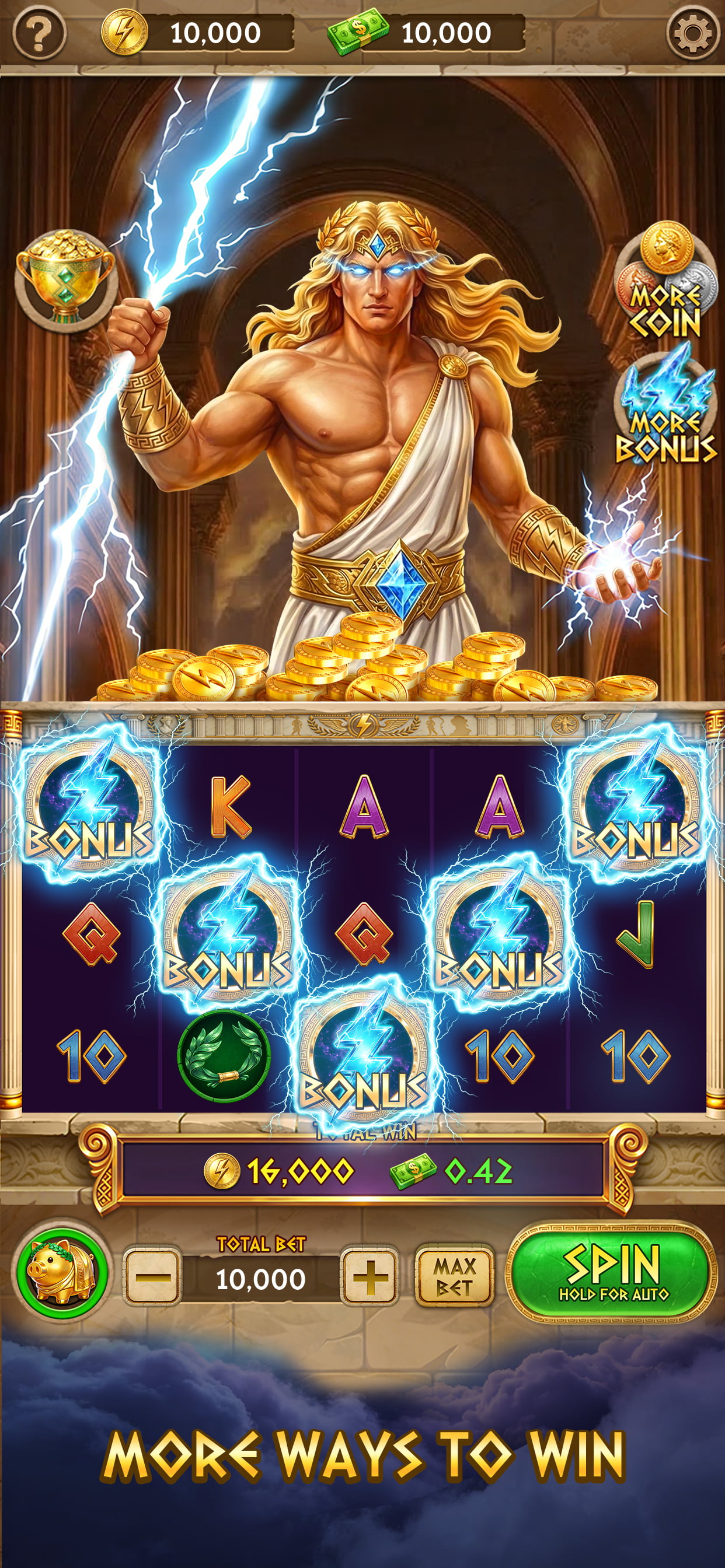 Zeus Power Spin main promotional artwork